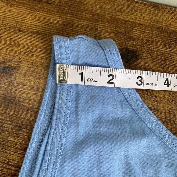 Anthropologie Light Blue Norwich Front Tie Tank - Picture 8 of 13